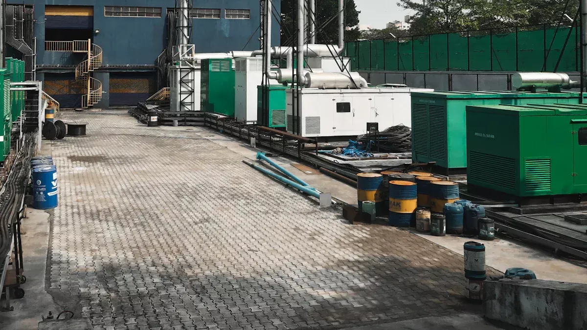 Grupo electr&oacute;geno diesel con carcasa impermeable